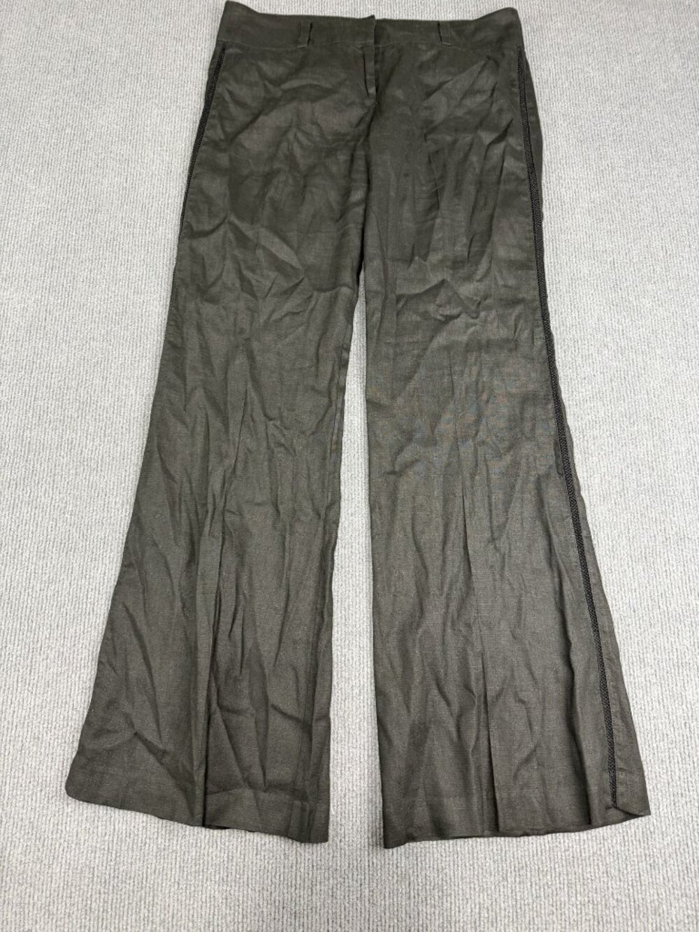 Bebe Womens Wide-Leg Black Dress Pants Size 6